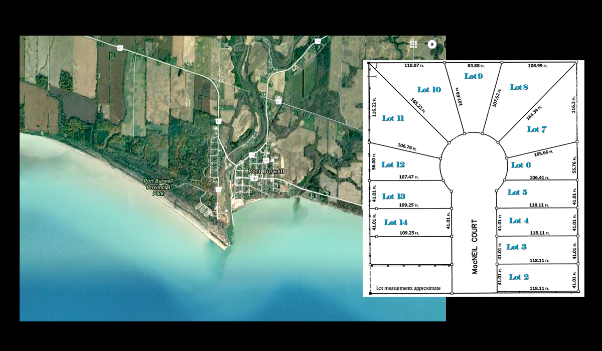 Port Burwell vacant land investment properties for sale, MLS, on the Gold Coast South Coast of Ontario